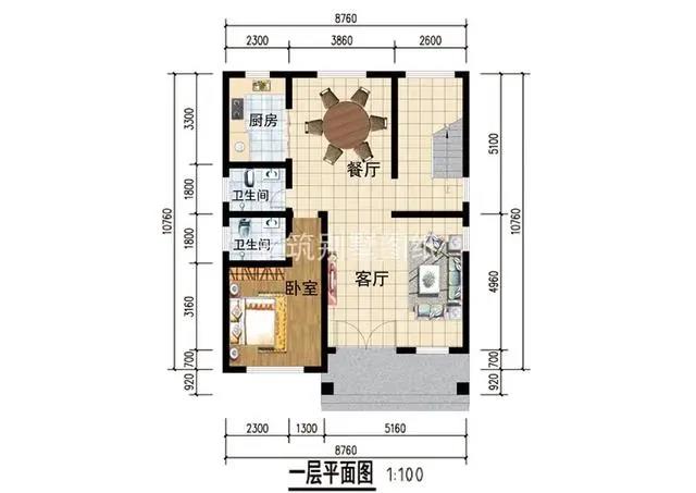 湖南安筑建筑设计:新中式二层别墅这样布局,农村家家都能建