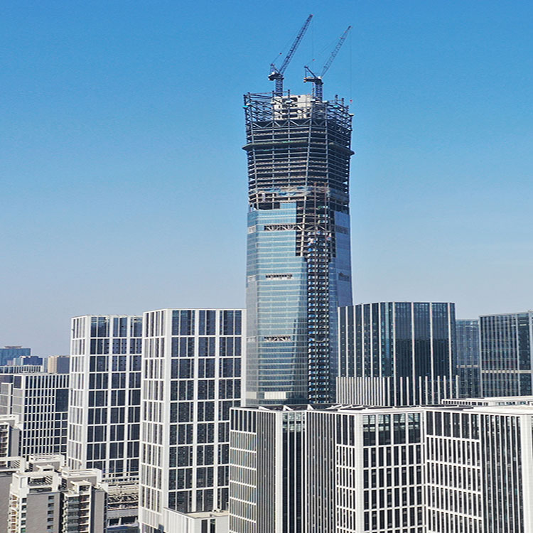 上海建造快速高层钢结构建筑效果图