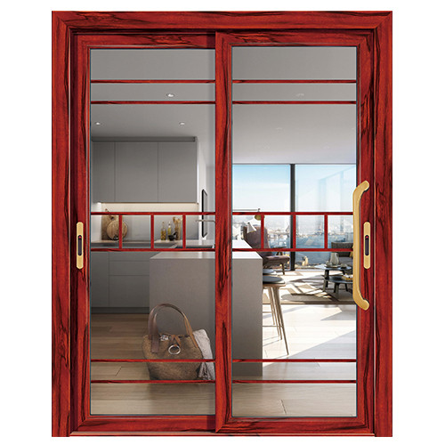 平弧 b>推拉门 /b>-红酸枝