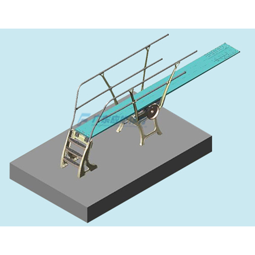 1米跳板·双扶手底座(移动式)