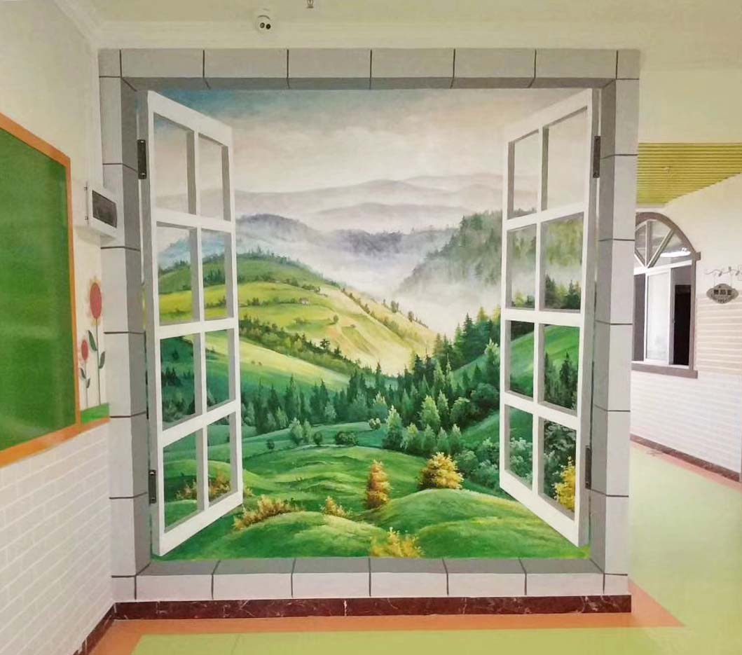 潮州主题公寓墙绘设计-流行这种壁画,瞬间给房子提升了档次