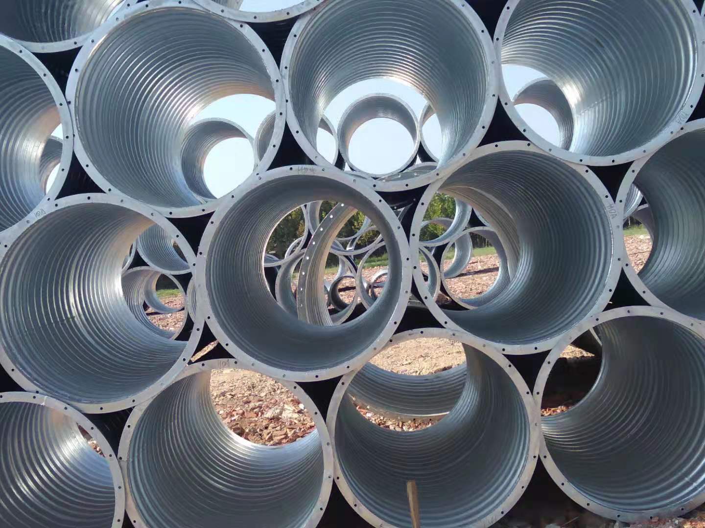 钢波纹涵管-金属波纹管涵-拼接式波纹管涵-可定制