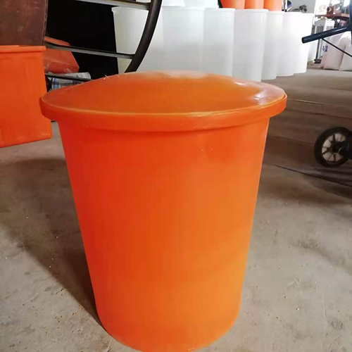 100l塑料带盖圆桶