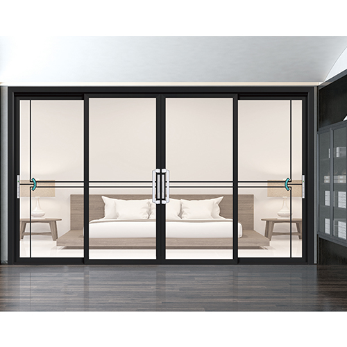 55重型推拉门-黑色4扇